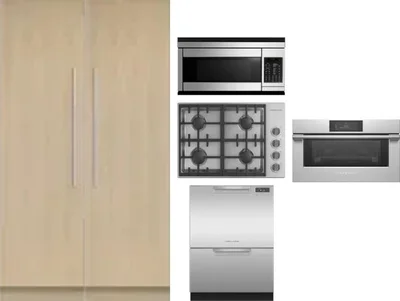 6 Piece Package Includes Refrigerator, Freezer, Cooktop, Wall Oven, Microwave And Dishwasher